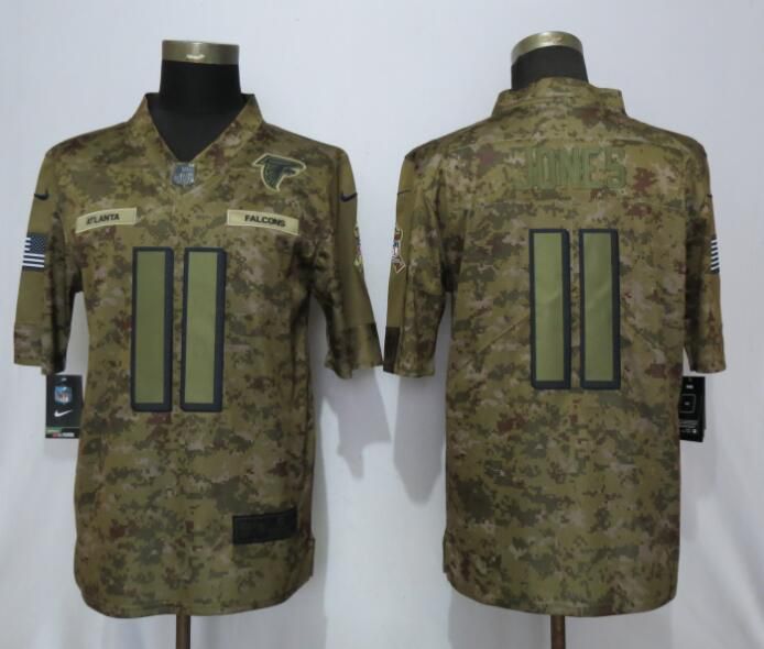 Men Atlanta Falcons #11 Jones Nike Camo Salute to Service Limited NFL Jerseys